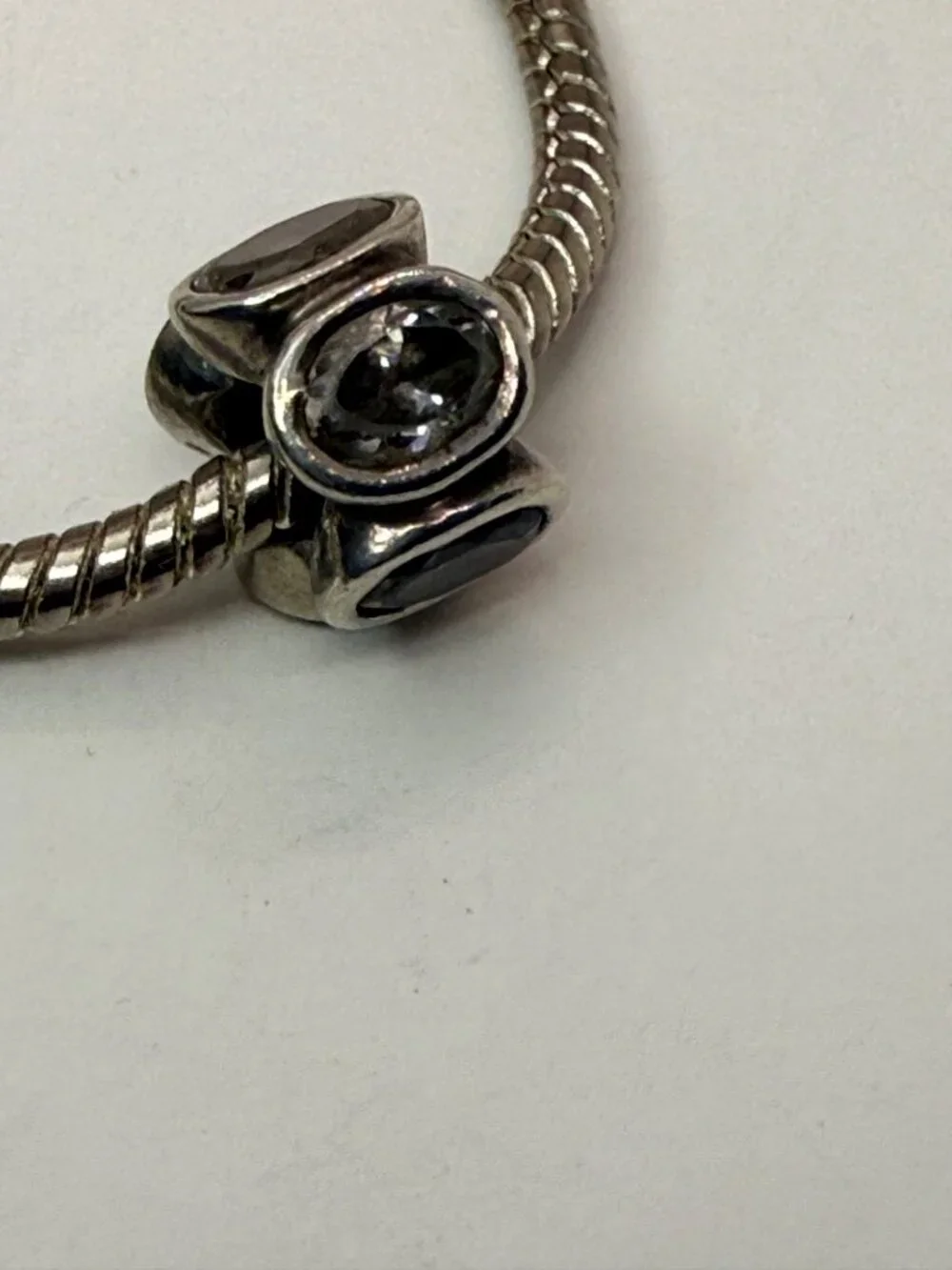 Pandora Retired Clear Oval Lights CZ Sterling Silver Charm 790311CZ